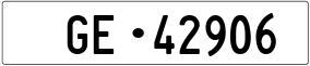 Trailer License Plate